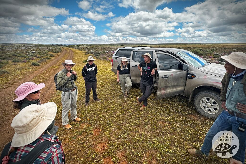 Near Nieuwoudtville, Northern Cape, South Africa &mdash; planning our strategy.