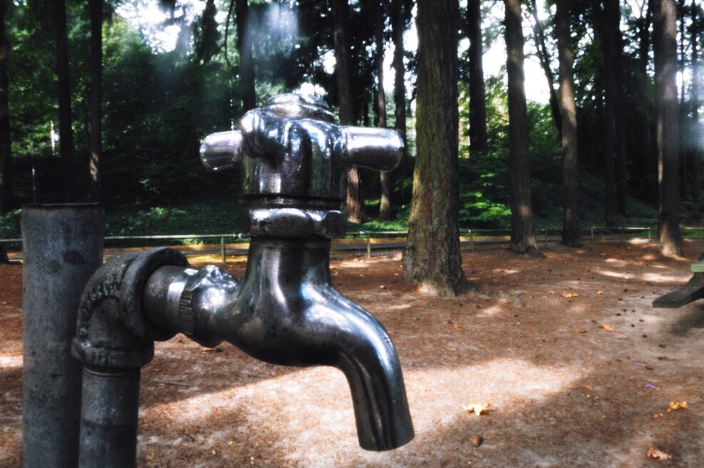 Faucet, Rose Garden, Portland, Oregon. Faucet, Rose Garden, Portland, Oregon.